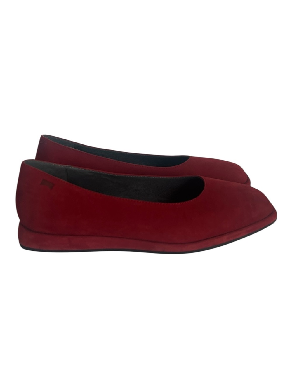 Camper Fidelia Red Square Toe Flats Size 39 EU